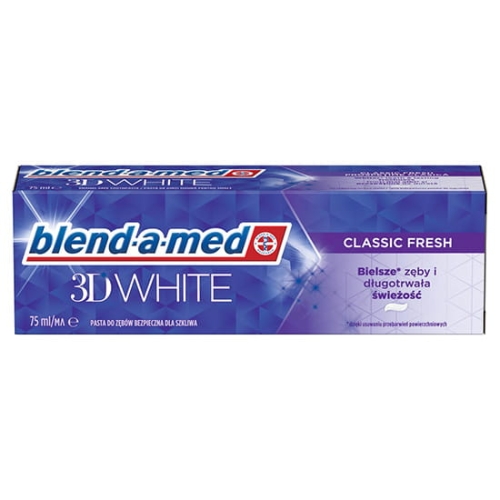 Blend-A-Med BLEND-A-MED 3D WHITE CLASSIC FRESH — Inhaltsstoffe i ocena